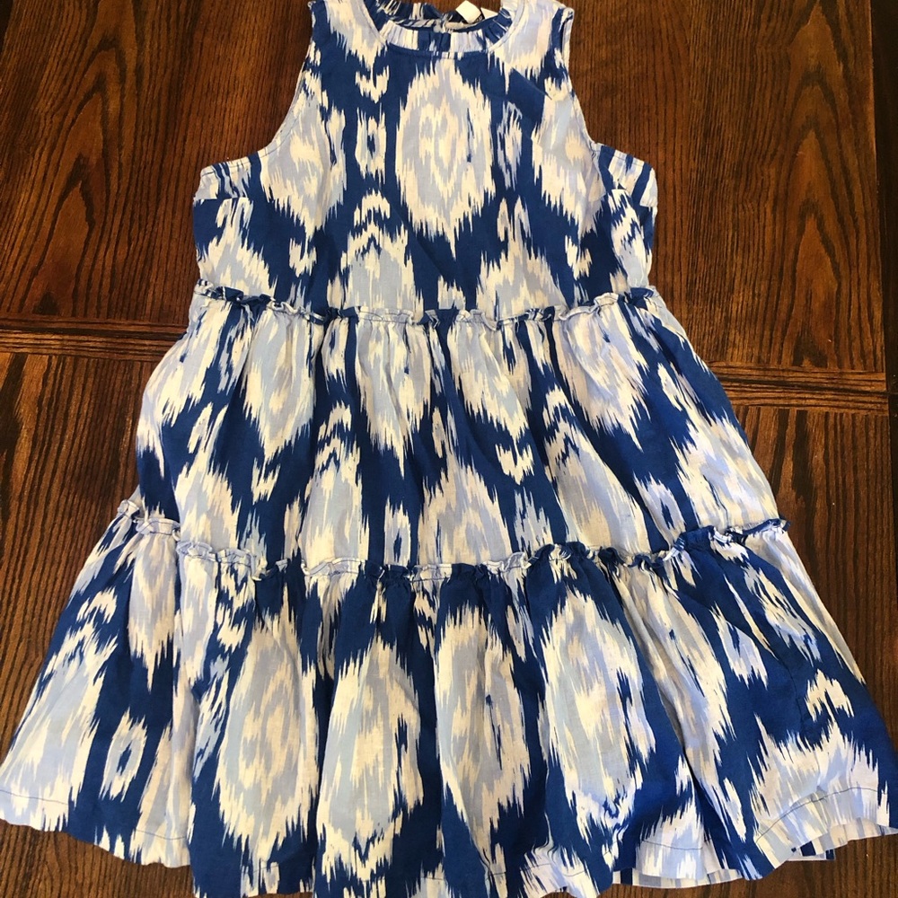 Crown & Ivy Blue and White Sleeveless Sundress